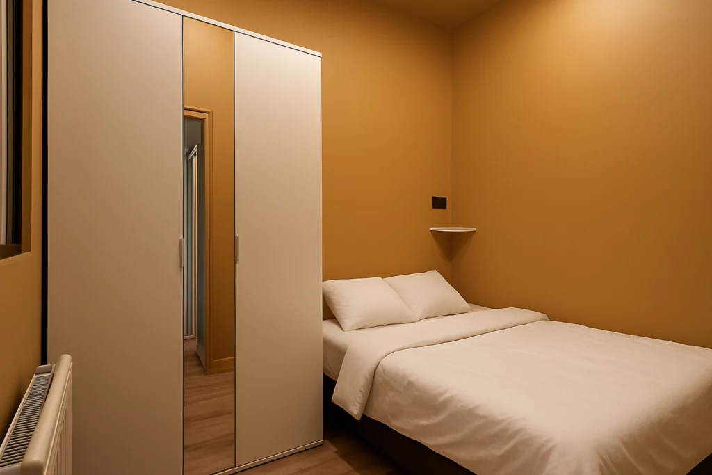 La chambre de l'appartement à gagner sur le site Gagne ton Toit