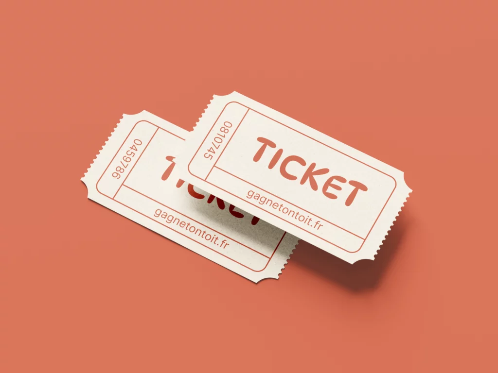 Image des tickets pour participer au concours